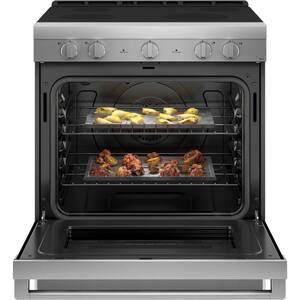 5.7 cu. ft. Smart Slide in Electric Range with Self Cleaning Convection Oven in Stainless Steel