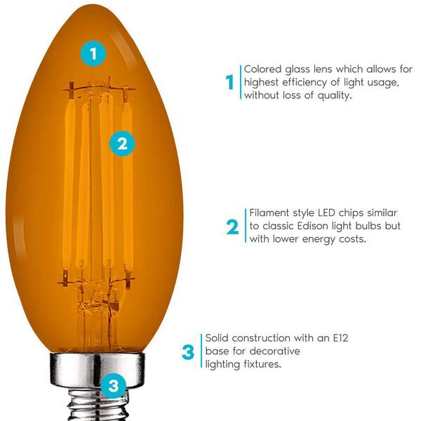 10-pack E12 LED Fridge Light Bulb Mini Lamp for Refrigerator Cabinet Night  Light