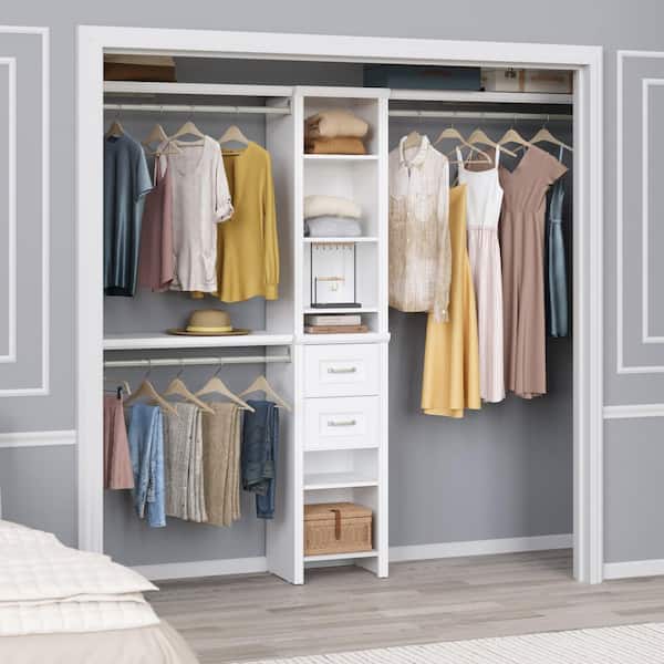 ClosetMaid Impressions 48.97-112.97 in. W White Adjustable 2