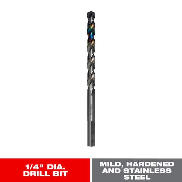Metal Demon 1/4 in. High Speed Steel Drill Bit for Mild, Hardened and Stainless Steels