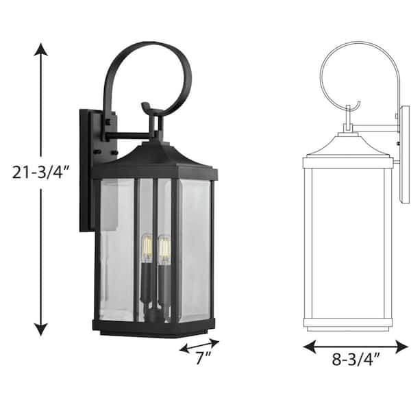 NeoCharleston Collection  N-13 Exterior Yoke Lighting – Lantern & Scroll