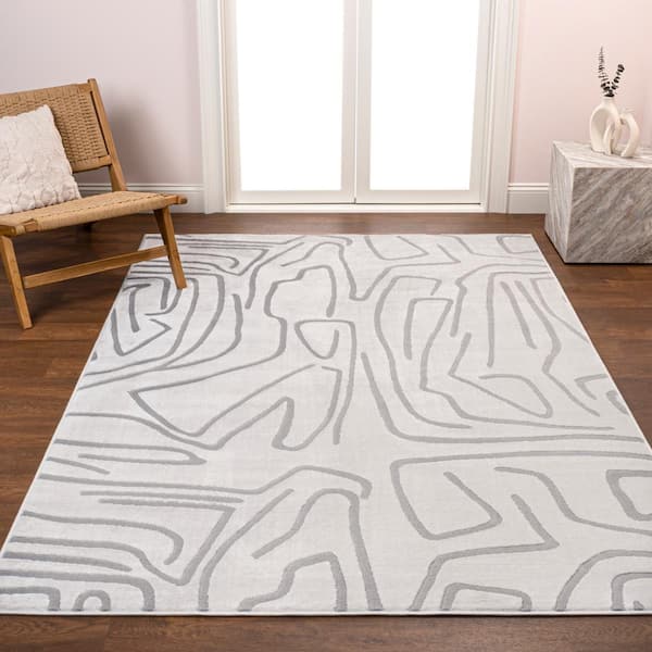 JONATHAN Y Alcina Modern Scandinavian Graphic Lines High-Low