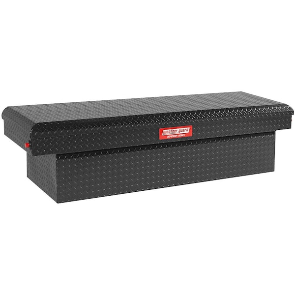 Weather Guard 71.38 in. Matte Black Aluminum Full Size Crossbed Truck Tool Box