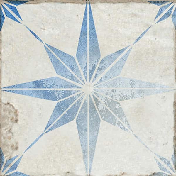 Alma R15 MI ALMA Blue R15 7 in. x 7 in. Vinyl Peel and Stick Tile (24 Tiles, 8. ...