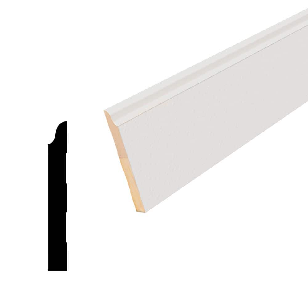 HOUSE OF FARA 9/16 in. D x 4-1/4 in. W x 96 in. L Primed White Pine ...