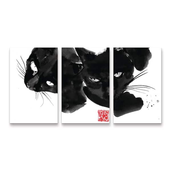 Pechane Pom Wollie 3-Piece Panel Set Unframed Photography Wall Art 19 in. x 36 in.