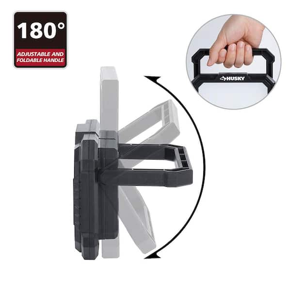 Husky Husky 2-Pack 1200 Lumens Rechargeable Magnetic Utility Light