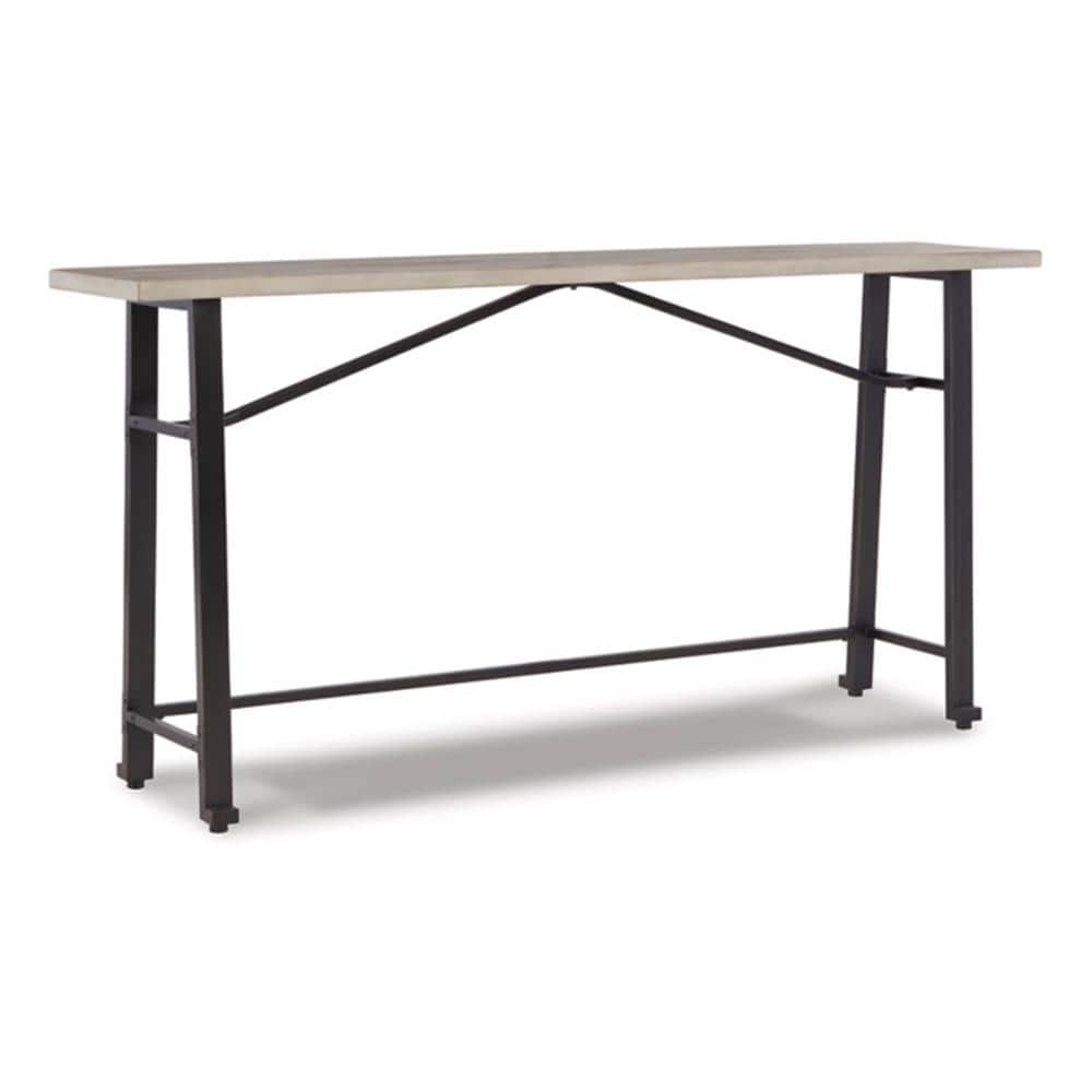Benjara 35.5 in. Light Brown and Black Rectangle Metal Benjara 35.5 in. Light Brown and Black Rectangle Metal