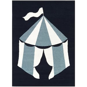 Lise Blue 4 ft. x 6 ft. Circus Tent Area Rug