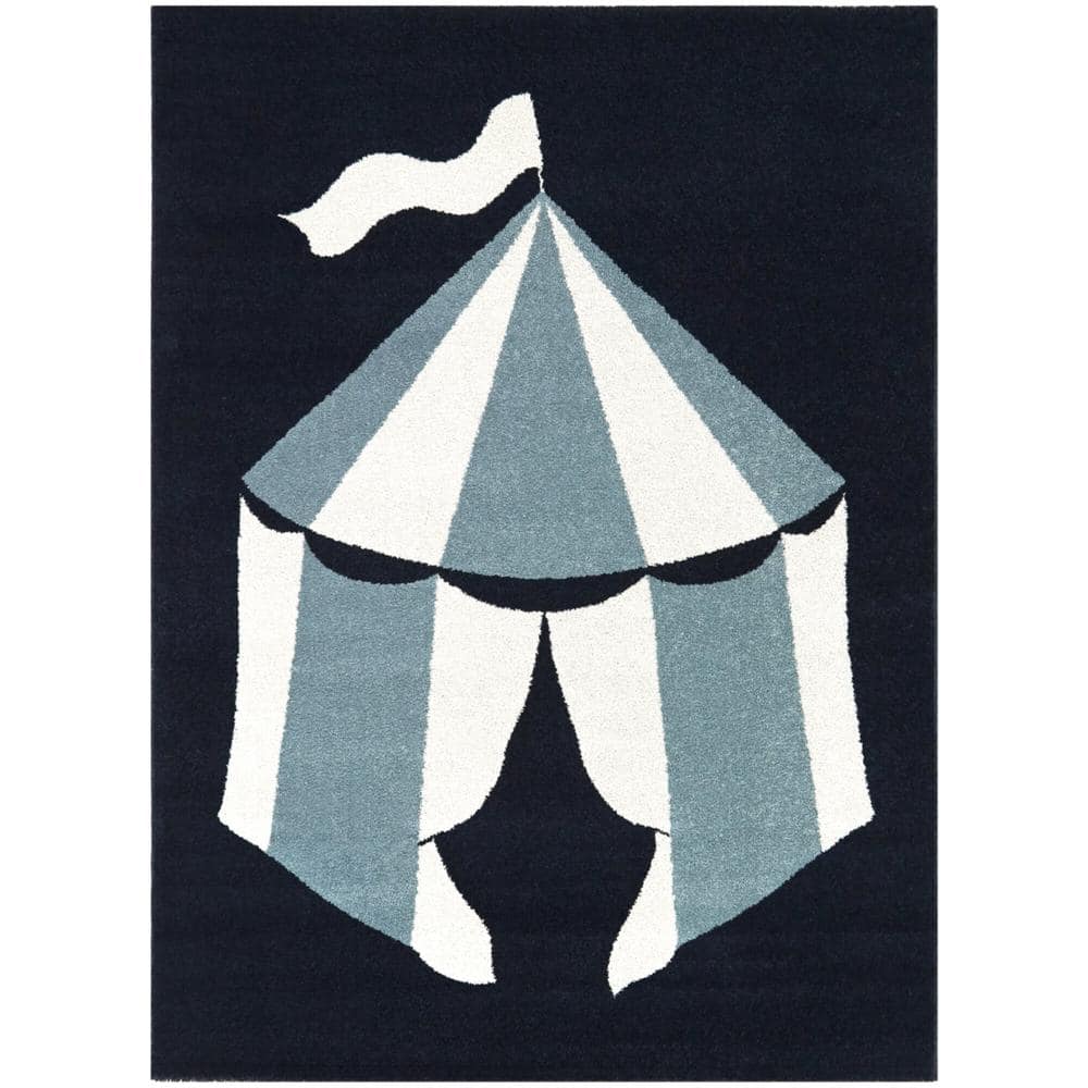 BALTA Lise Blue 5 ft. x 7 ft. Circus Tent Area Rug 3122520 - The Home Depot