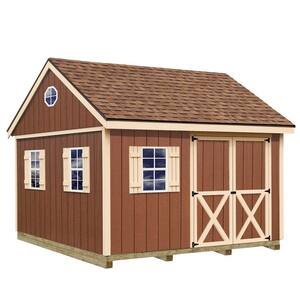 Mansfield 12 ft. x 12 ft. Wood Storage Shed Kit with Floor Including 4 x 4 Runners