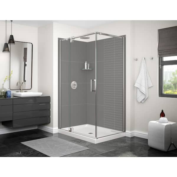 MAAX Utile 48 in. W x 32 in. D x 80 in. H Composite Direct-to-Stud