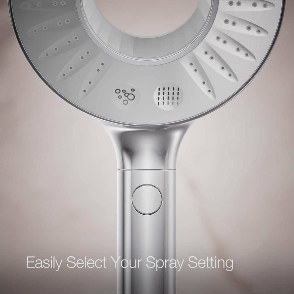 Polished Chrome Two-Function Handheld Showerhead