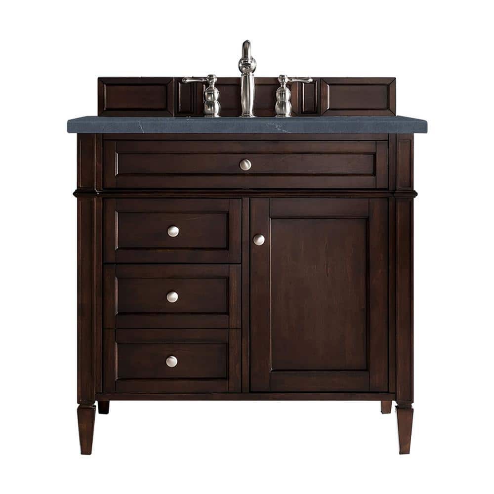 Brittany 36 in. W x 23.5 in.D x 34 in. H Single Vanity in Burnished Mahogan