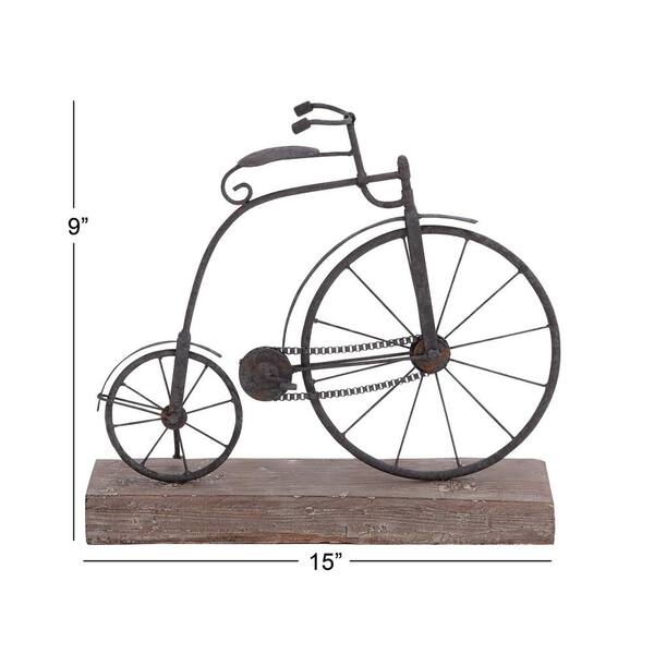 Metal discount bicycle sculpture