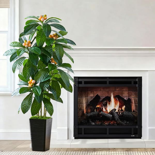L’Appartement 別注STAMMBAUM 　新品！¥39600 5 ft. Artificial Loquat Tree in Black Pot WK2015 - The Home Depot