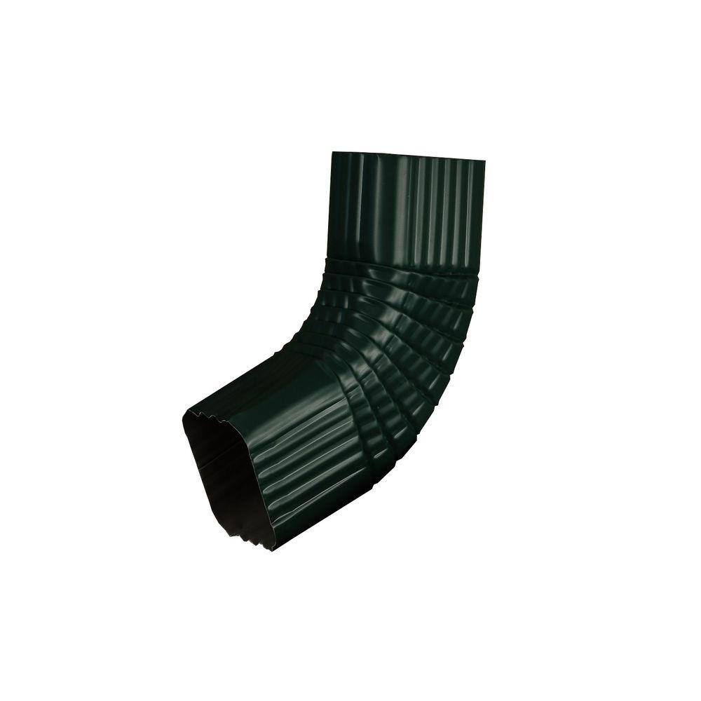 Amerimax Home Products 2 In. X 3 In. Grecian Green Aluminum Downspout B ...