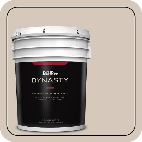 BEHR DYNASTY 5 gal. #BNC-02 Understated Matte Interior Stain-Blocking Paint & Primer
