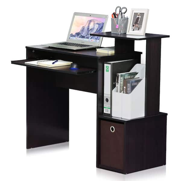 Furinno econ multipurpose home office computer writing desk on sale with bin