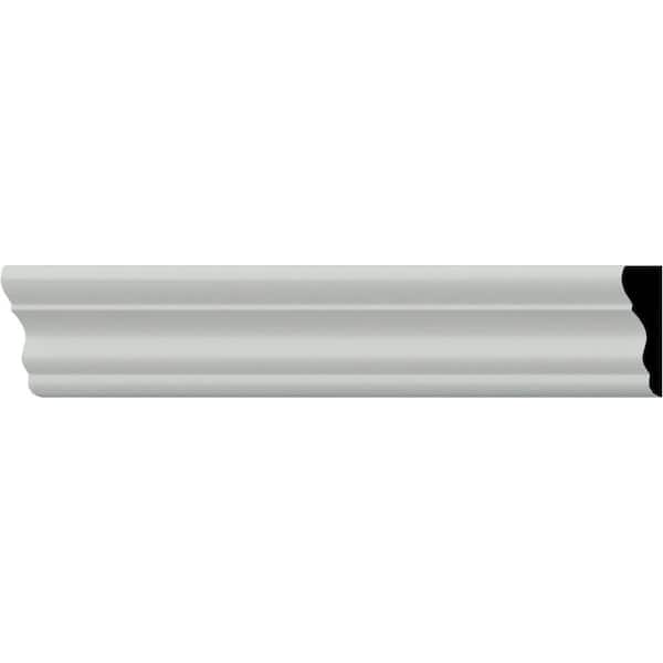5/8 in. x 2 in. x 94-1/2 in. Polyurethane Claremont Chair Rail Moulding