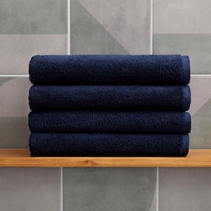 Cotton 4-Piece Midnight Bath Towel Set