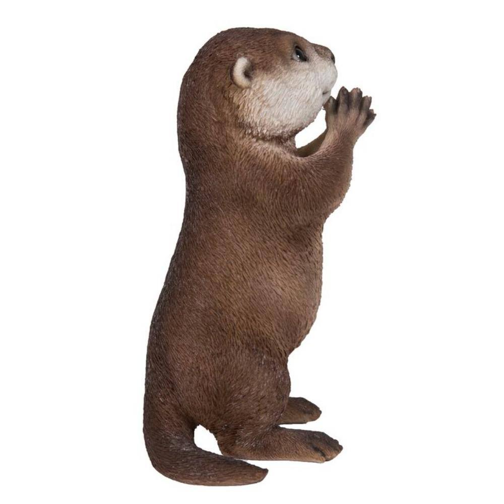 Charming Brown Polyresin Praying Otter Garden Statue