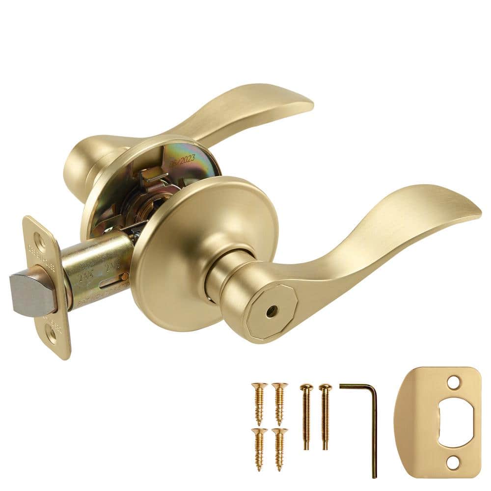 Springdale Satin Gold Privacy Door Lever