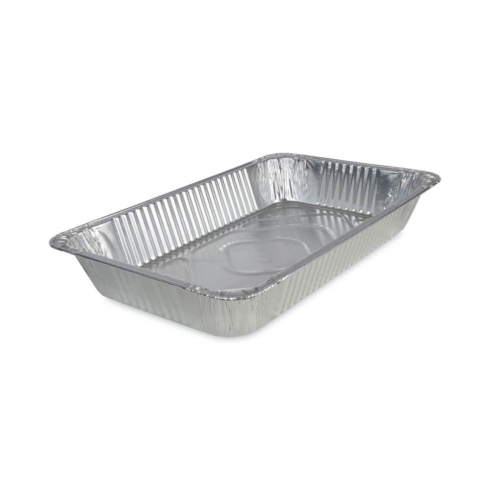 TigerChef White Disposable Full Size Aluminum Foil Steam Table Baking Pans,  19 5/8 x 11 5/8 x 2-3/16 - 5 pcs - LionsDeal