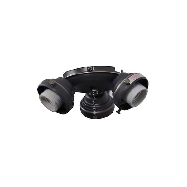 Sinclair 44 in. Tarnished Bronze Ceiling Fan Replacement Light Kit