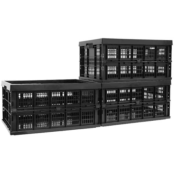 12.5 in. H x 20.5 in. W x 24.5 in. D Black Plastic 1-Cube Organizer