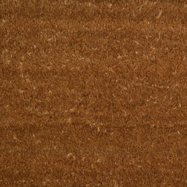 Brown 30 in. x 18 in. Coir Non-Slip Indoor/Outdoor Door Mat