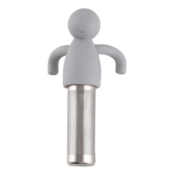 Stainless Steel Tea Infuser with Cute Strainer Ball and Extra Fine Mesh for Loose Leaf Tea, Cup and Mug, Grey (1-Pack)