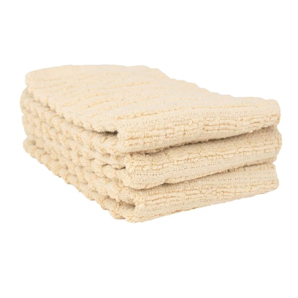 RITZ Royale Latte Solid Cotton Dish Cloth (Set of 3)