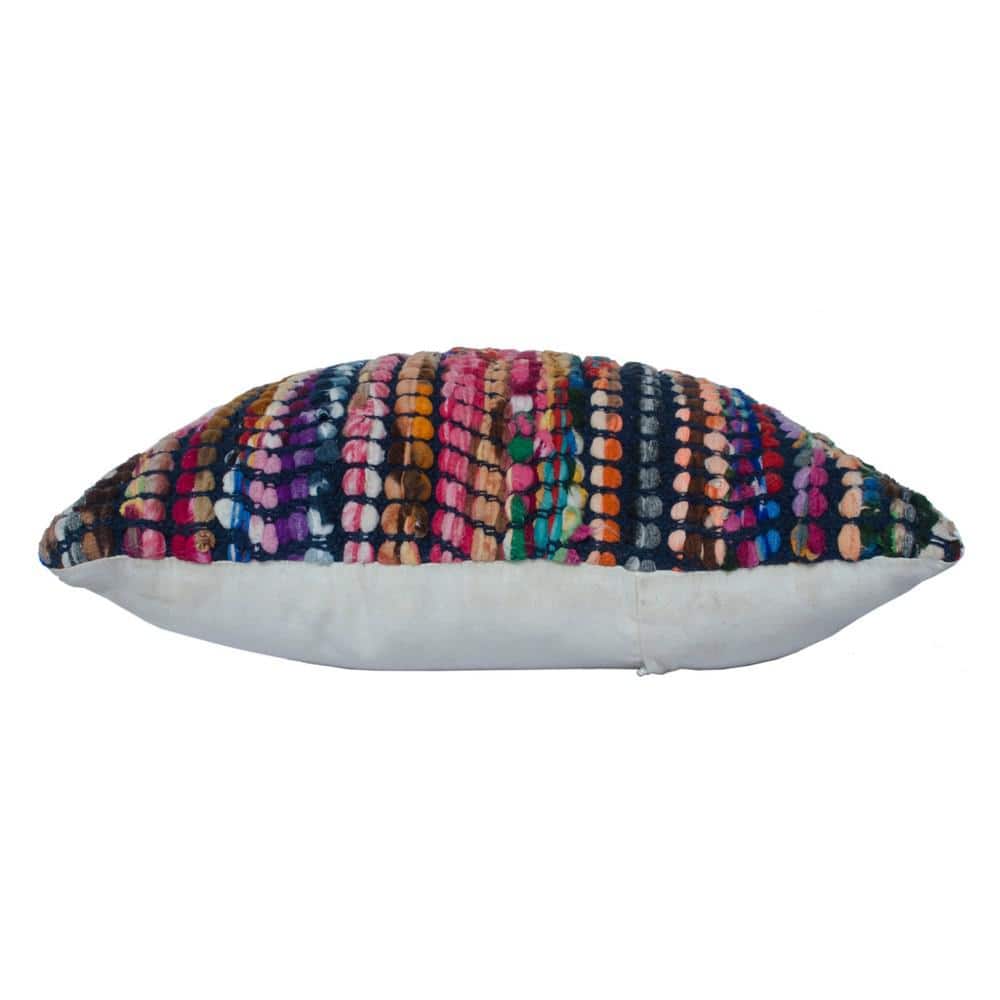 Multicolored Bohemian Geometric 20" Square Throw Pillow Set