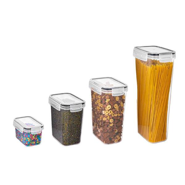 Airtight Food Storage Containers Set with Lids - Black