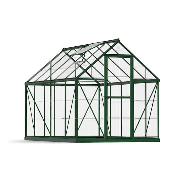 CANOPIA by PALRAM Harmony 6 ft. x 10 ft. Green/Clear DIY Greenhouse Kit