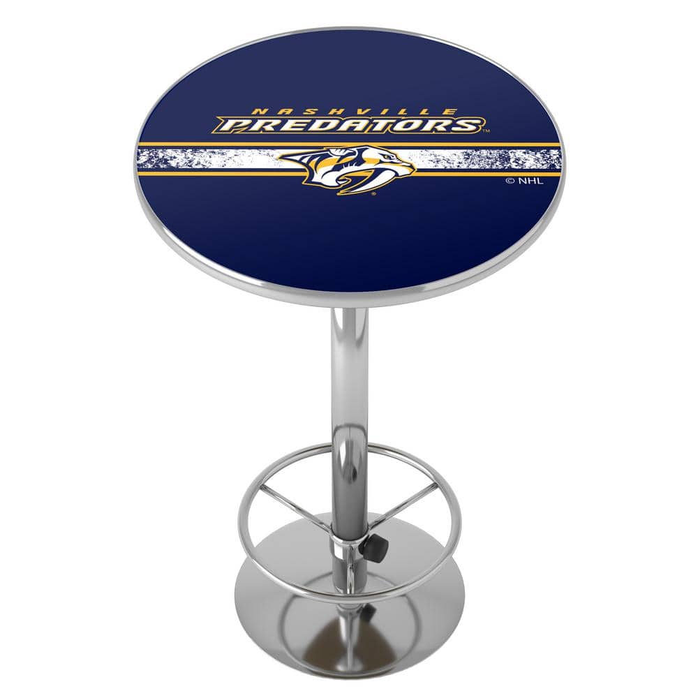 Nashville Predators Logo Yellow 42 in. Bar Table