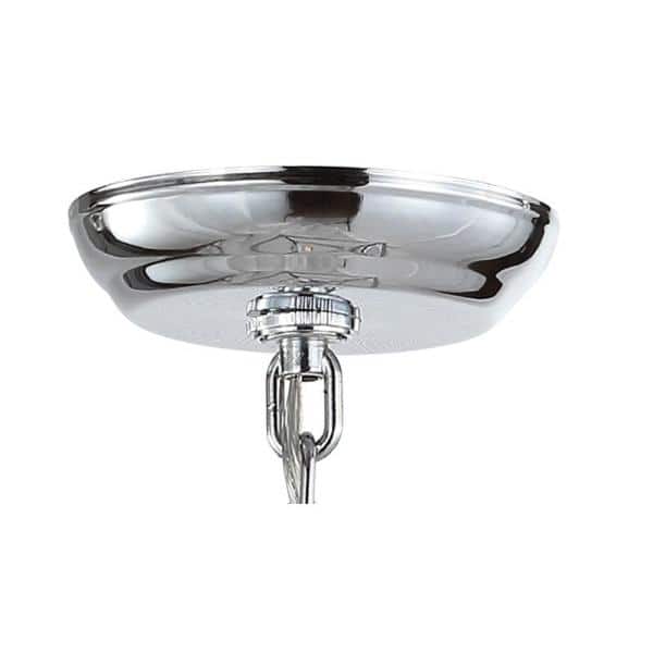 Pagoda 20" Chrome LED Lantern Pendant Light