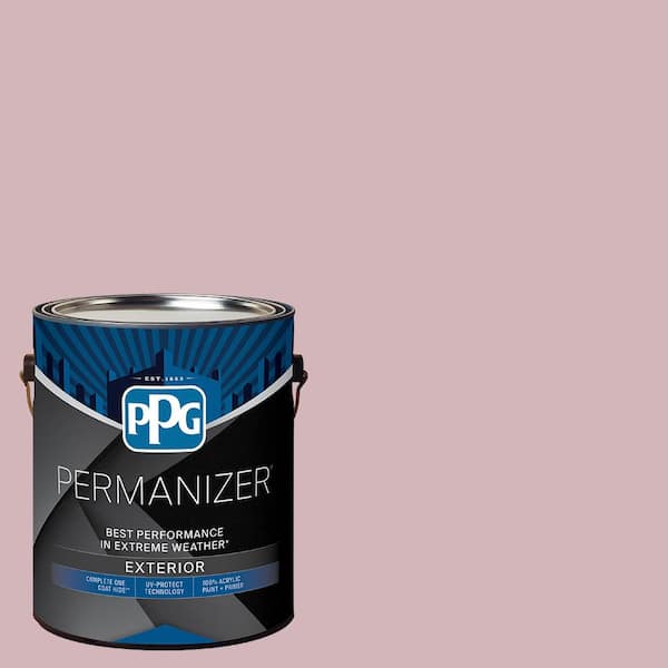 PERMANIZER 1 gal. PPG1048-4 Rose Stain Flat Exterior Paint