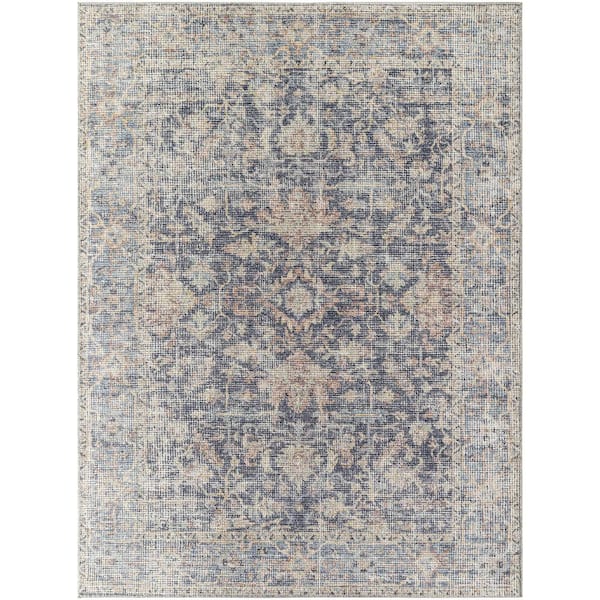 Surya Olympic Navy Traditional 5 ft. x 7 ft. Indoor Area Rug