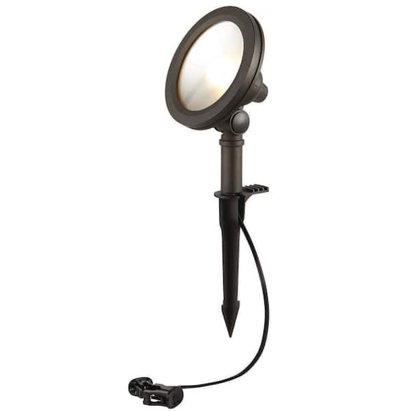 410 Lumen Black Adjustable Light Color Integrated LED Outdoor Landscape Flood Light