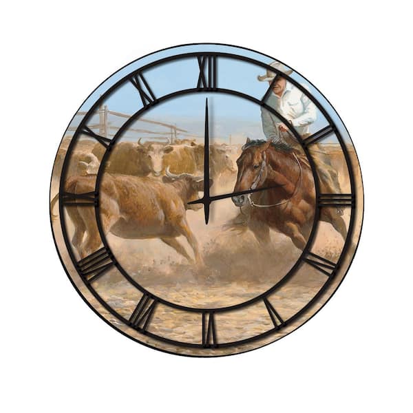 Unbranded "Working Girl" Full Coverage Art and Black Numbers Imaged Wall Clock