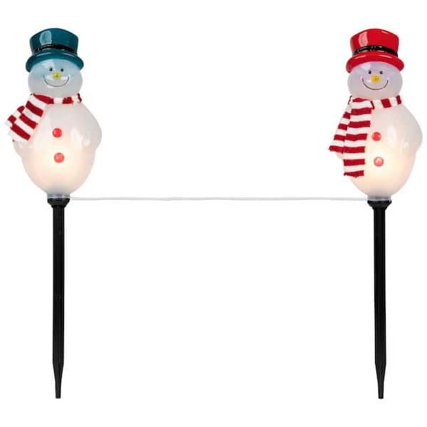 Set of 3 Snowmen Christmas Pathway Markers 16 in.