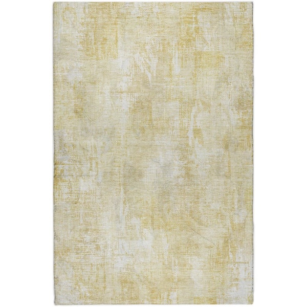 Dream Shag Premium Machine Washable Abstract ADS725 Beige 5 ft. x 7 ft. 6 in. Area Rug