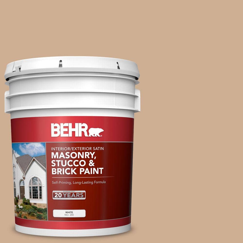 5 gal. #PPF-42 Gathering Place Satin Interior/Exterior Masonry, Stucco and 
