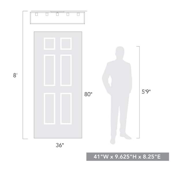 Golden Lighting - 41 in. Wesson Flush Mount