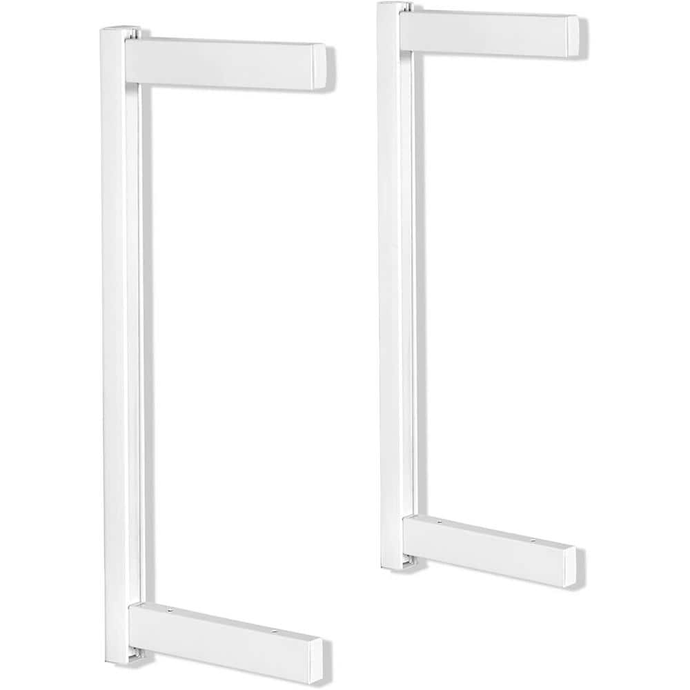 DELTA CYCLE AND HOME Delta Adjustable Premium Decorative Wall Shelf Hardware Only Kit, No Shelves, White