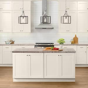 Avondale 38 in. W x 34.5 in. H Kitchen Island Decorative End Panel in Antique White