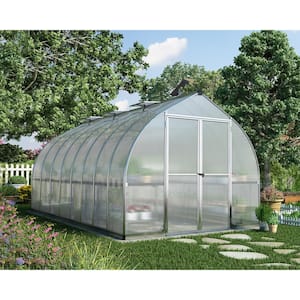 Bella 8 ft. x 16 ft. Silver/Diffused DIY Greenhouse Kit