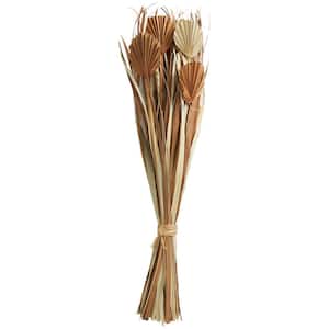 41 in. Tall Bouquet Grass Natural Foliage with Fan Like Palm Leaves (1 Bundle)